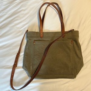 Madewell Green Canvas Tote